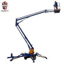 china 6-18m articulating trailer mounted cherry picker lifter tow behind towable boom lift on shopping